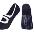 thumbnail image 2 of Calcetines de yoga para mujer Antideslizante Fitness Pilates Ballet Calcetines de algodón (Negro), 2 of 4