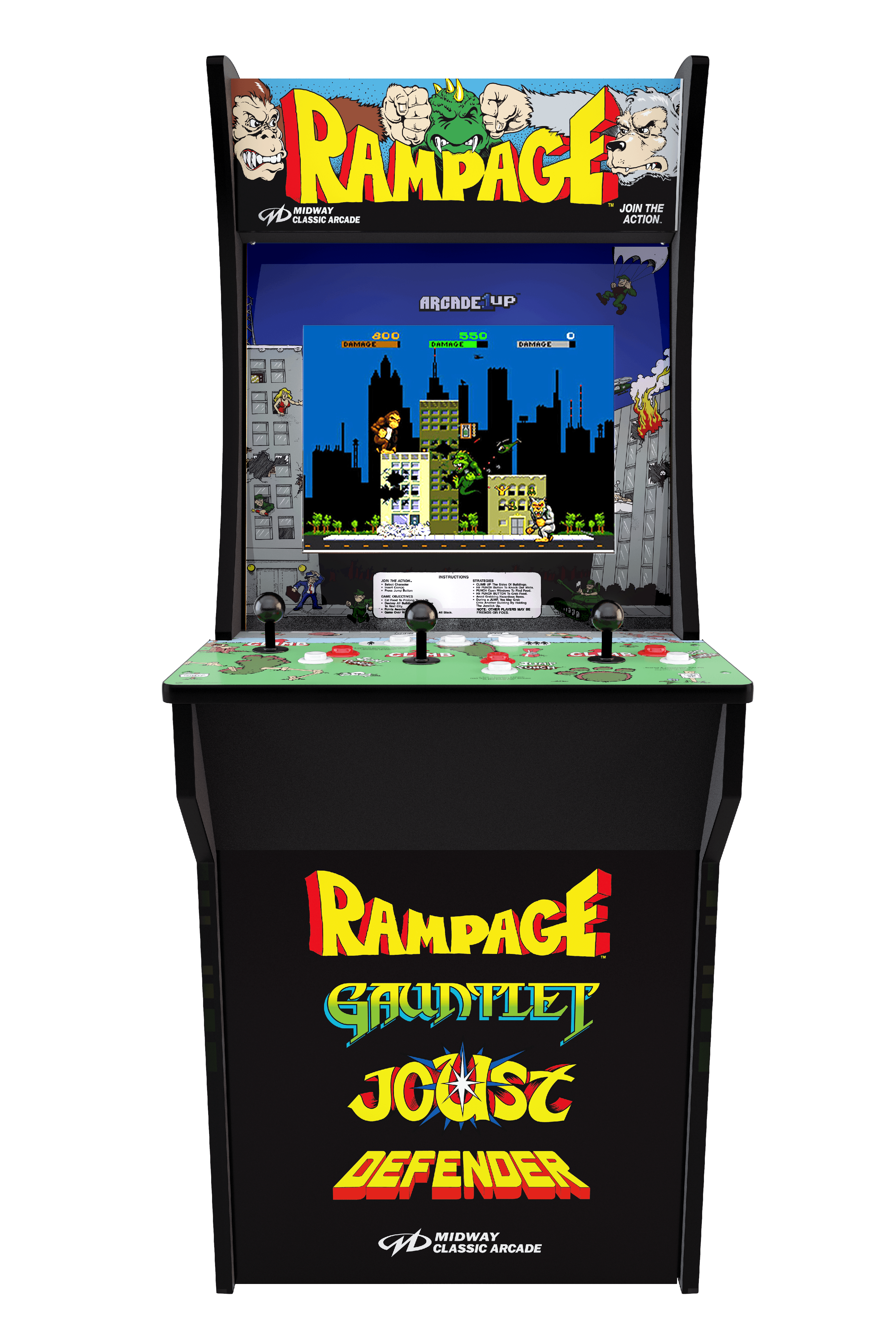 Arcade1Up, Rampage Arcade Machine, 4ft - image 2 of 8