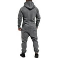 thumbnail image 3 of LAICAIW Combinaison à Capuche pour Hommes, Pyjama une Pièce à Fermeture Éclair, Combinaison de Jogging, 3 of 6