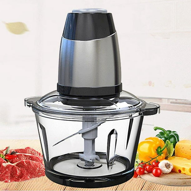 Trituradora De Alimentos Electrica Procesador De Alimentos Molinillo De Tazon De Vidrio De 1 2 L Para Carne Verduras Frutas Y Nueces Unidad De
