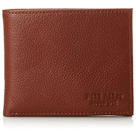- Bill Adler Men's Bridle Leather Billfold, Brown, One Size