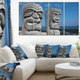 thumbnail image 1 of Hawaiian Tiki Gods - Oversized Landscape Canvas Art, 1 of 3