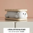 thumbnail image 5 of Biscuit Bear Tissue Box Resin Napkin Box Ornaments Paper Towel Storage Boxes Desktop Organizer Decoration Paper Towel Holder (F), 5 of 7