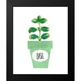 thumbnail image 2 of Dos Santos, Bella 12x14 Black Modern Framed Museum Art Print Titled - Basil Pot, 2 of 5