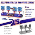 thumbnail image 5 of Electronic Shooting Targets for Nerf, Auto Reset Digital Target with LED Light, Shooting Targets Toy for Kids Boys Girls 4 5 6 7 8 - Blue, 5 of 8