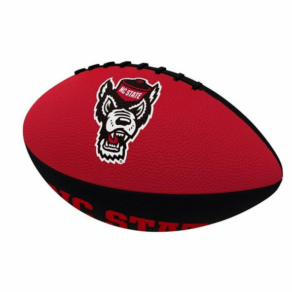 Logo Brands 186-93JR-2 NC State Pinwheel Junior Size Rubber Football