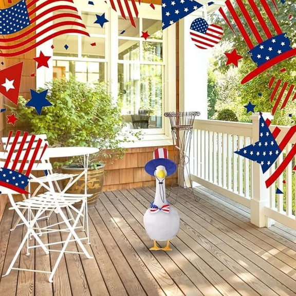 250th Independence Anniversary Duck Figurine, Patriotic 2026 Semiquincentennial Decor, Collectible Gift for Patriots