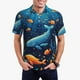 thumbnail image 1 of Balery Whimsical Underwater Fantasy Camisa Polo de Hombre con Estampado, de Manga Corta y Tejido Medio, Camisa Tipo Golf Polo-Medium, 1 of 6