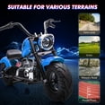 thumbnail image 6 of Electric Dirt Bike, Off-Road Electric Dirt Bike, 350W Kids Motorcycle with Training Wheels, Led Light, Music, 16.5 MPH, 36V Ride on Toys for Big Kids, Ages 14+, 6 of 7