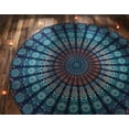 thumbnail image 4 of Round Table Cover Bohemia Indian Mandala Table Cloth Fabric Peacock Father Tablecloth Mediterranean Style Kitchen Round TableCloth Boho, 4 of 4