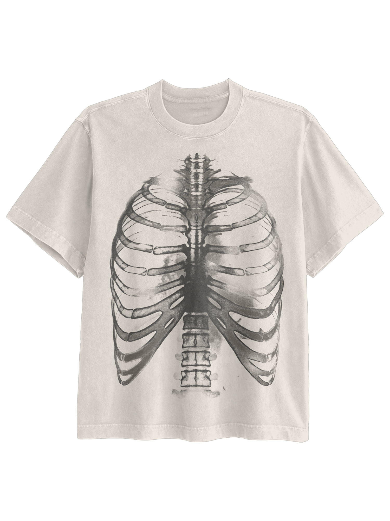 Halloween Boxy Fit Chest X-Ray Graphic Tee Shirt, Men's Sizes XS-4XLT
