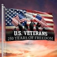thumbnail image 5 of 250 Year American Garden Flag Heavy Duty, 250th Anniversary Independence Day Decorative Flag with Metal Rings, Easy Hang 4th of July Patriotic Yard Banner for Outdoor Holiday Celebration, 5 of 5
