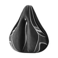 thumbnail image 1 of Cojín protector de repuesto para asiento de bicicleta, ancho, suave y antideslizante, funda para sillín de bicicleta de carretera. Negro Gris, 1 of 8
