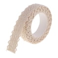thumbnail image 3 of Decorative Craft Tapes Masking Lace Tapes Fabric Washi Tape Ribbon Self Adhesive, Beige, 2 Yards x 15mm Roll for Scrapbooking Travel Journal, 3 of 10