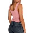 thumbnail image 3 of Womens Going Out Crop Tops Backless Tank Tops Summer Y2k Teen Basics Cute Clothes Watermelon Red L, 3 of 7