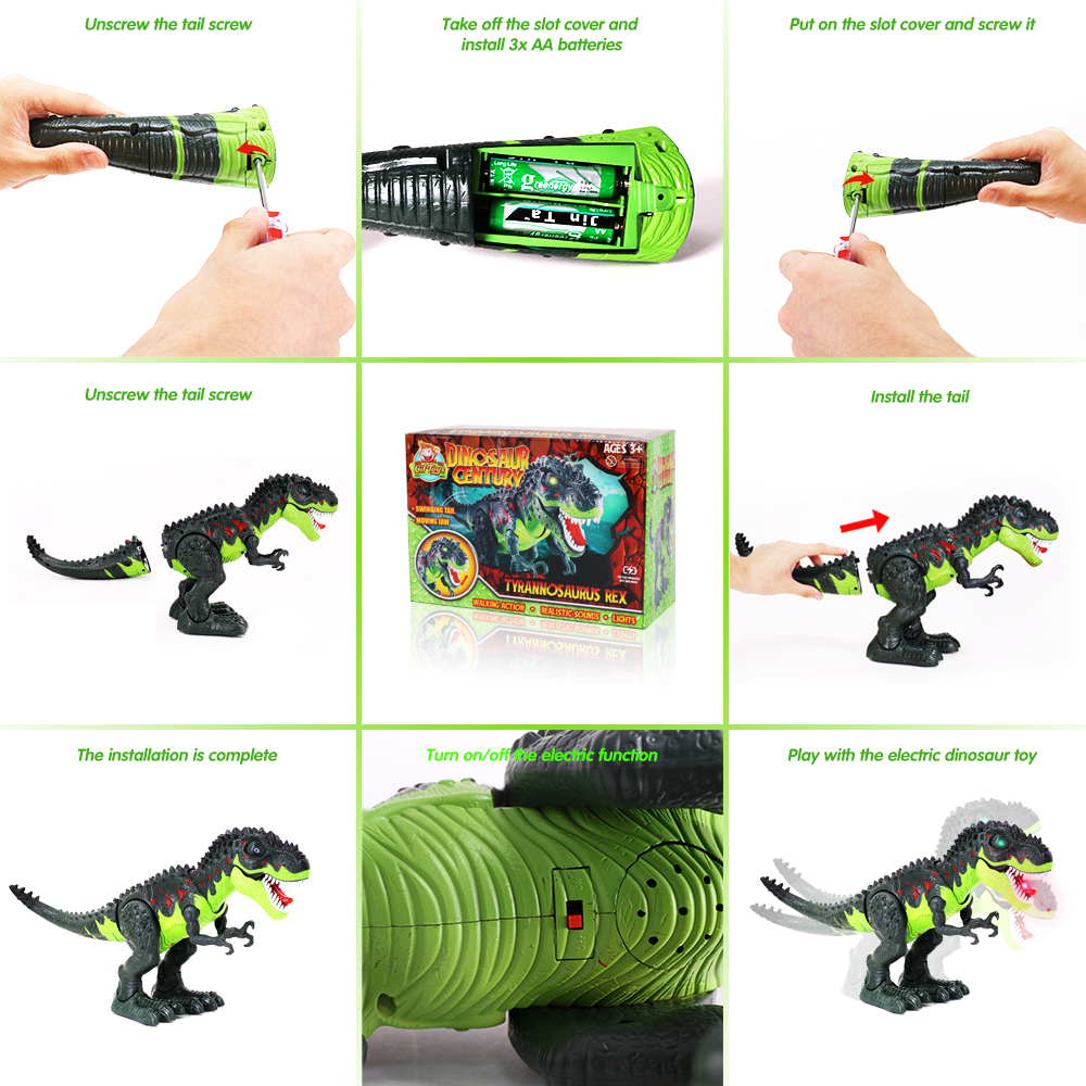 CifToys Trex Dinosaur Toys for Kids 3-5, T Rex Toy, Realistic Tyrannosaurus Rex - image 2 of 9