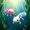 Ocean Blue Magenta, variant on Erosebridal Cute Axolotl Twin Quilt Set, Sea Wildlife Twin Coverlet Set, Pink Reversible 2 Pieces, 1 Bedspread and 1 Pillowcase
