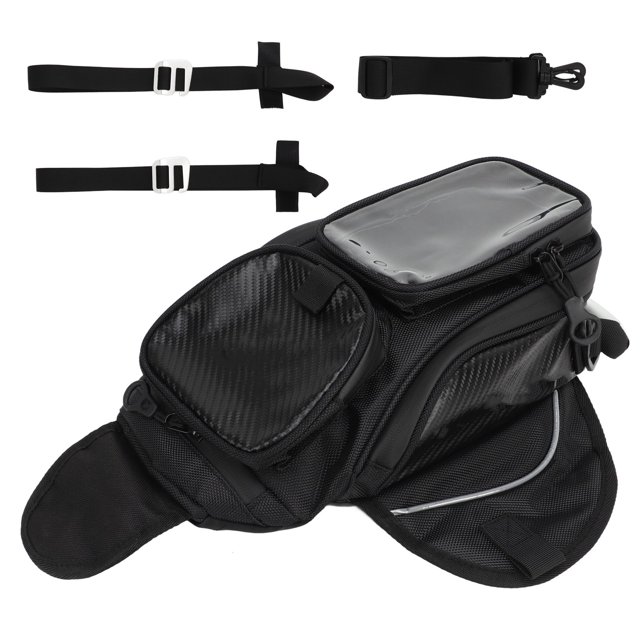 Bolsa magnética para tanque de combustible correa de Metal portátil bolsa para tanque de sillín de motocicleta cremallera impermeable resistencia al polvo para ANGGREK Otros