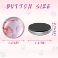 thumbnail image 2 of 12 Pieces Fridge Magnets Colorful Round Glass Refrigerator Magnets for Magnetic Office Cabinet and Whiteboards (Chic Styles), 2 of 7