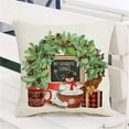 thumbnail image 4 of Bobasndm Christmas Pillowcase Soft Decorative Hidden Zipper Single Side Printed Throw Pillow Cover Home Decor for Gift, 4 of 8