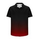 thumbnail image 5 of Mens Casual de Manga Corta Botón Abajo Camisas de Impresión Turndown Cuello Botón Camisa Poliéster, Moda de Verano Superior para Hombres Al Aire Libre, 5 of 6