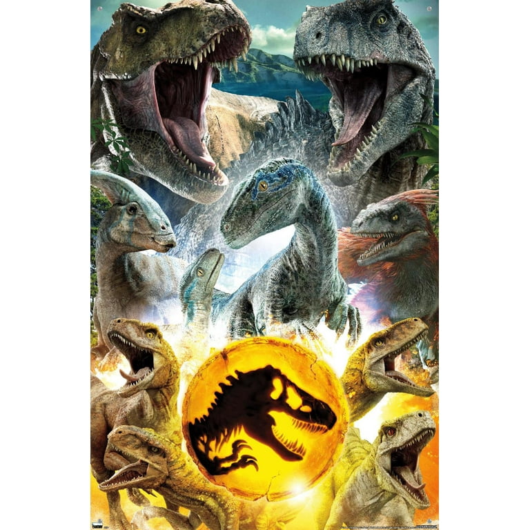 Jurassic World: Dominion - Group Wall Poster with Push Pins