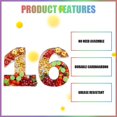 thumbnail image 5 of Charcuterie Cardboard Number Fillable Shaped Treat Decorative Box Anniversary Birthday Table Centerpiece (16 Style, 15inch), 5 of 5