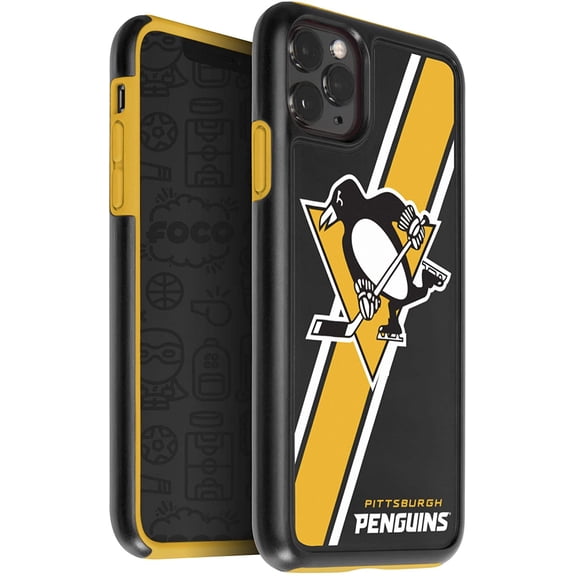 FOCO NHL Pittsburgh Penguins Hybrid for iPhone 11 Pro Max & XS Max (6.5")