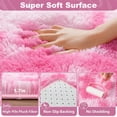 thumbnail image 4 of KIXINWA Area Rug for Bedroom Living Room, Machine Washable 4x6 Fluffy Shag Rug, Soft Plush Non Slip Carpet for Indoor Floor Bedside Nursery Girls Kids Room Dorm, Home Decor Aesthetic, Tie-Dyed Pink, 4 of 5