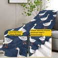 thumbnail image 3 of VANZEV Goose Fleece Blanket Gifts for Kids and Adults, Cute Animal Cozy Throw Blankets, Soft Warm Plush Goose Blanket with White Geese Pattern for Home Decor, 60x80 Inches C95, 3 of 3