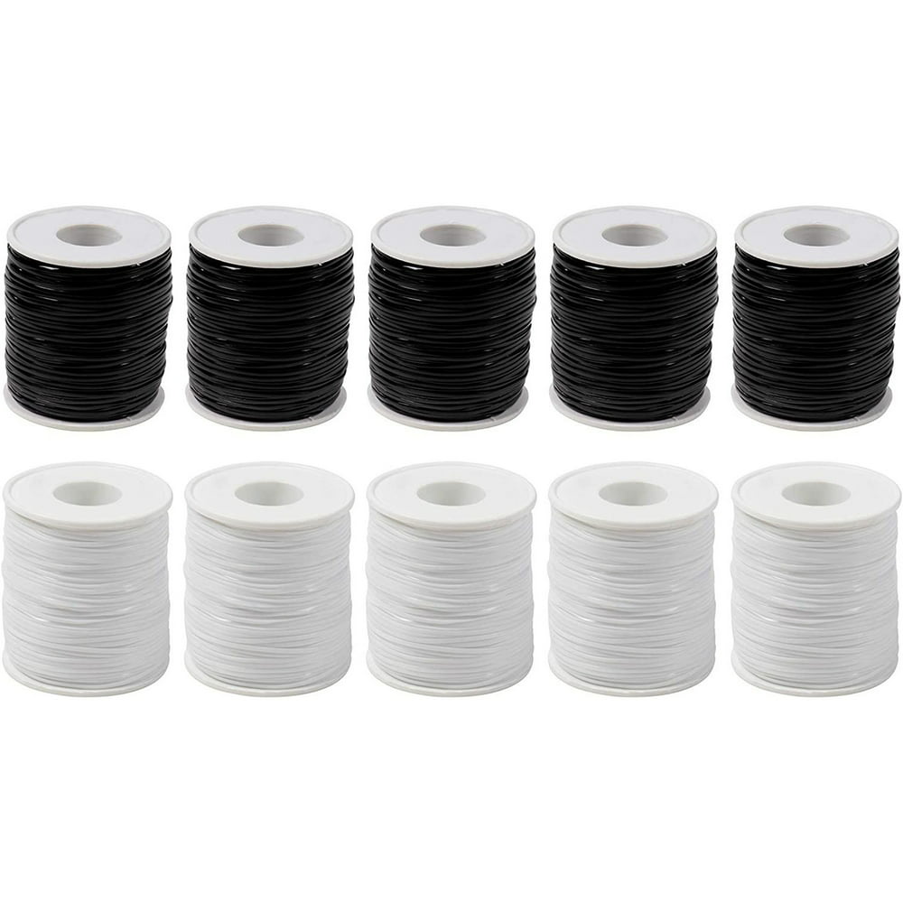 Plastic Lacing Cords, Jewelry Making Supplies Black