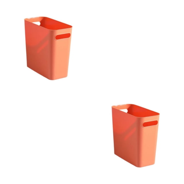 Wosthever Cubo de basura grande delgado sin tapa, cesto de basura con asas, contenedor de basura para dormitorio, cocina, hogar, cesto de Type3 NO3