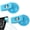 Blue, variant on Hzzsbu Car Permit Holder Clip 2pcs Windscreen Parking Ticket Holder with Sucker Clip Clamp Round Ticket Note Holder for Van Caravan