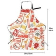 thumbnail image 6 of Goofa Firefighter Icons Printed Waterproof Apron 33" Chef Aprons for Men Heavy Duty Chemical Work Apron Adjustable Bib Apron, 6 of 9