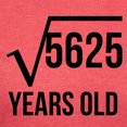 thumbnail image 3 of CafePress - 75 Years Old Square Root T Shirt - Womens Tri-blend T-Shirt, 3 of 4