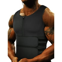 COMFREE Waist Trainer for Men Hot Neoprene Fat Burning Tummy Control Corset Body Shaper Sauna Sweat Weight Loss Abdomen Workout Vest Tank Top Compression Shirt