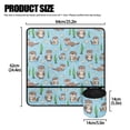 thumbnail image 5 of HELLHERO Animals Sewing Machine Table Mats Foldable Polyester Fabric to Keep Clean Household Accessories Waterproof Foldable, 5 of 5
