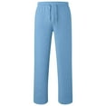 thumbnail image 4 of CPNG Boys Daily Fashion Cargo Pants Elastic High Waist Straight Leg Multi-Pocket Cargo Sweatpants Casual Jogger(Light Blue,8-9 Years), 4 of 6
