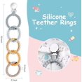 thumbnail image 2 of Silicone Teethers, 5Pcs Teething Toys Baby Teether Rings Cooler Toy Calm Soothes Pain, for Boys and Girls (Teether), 2 of 5