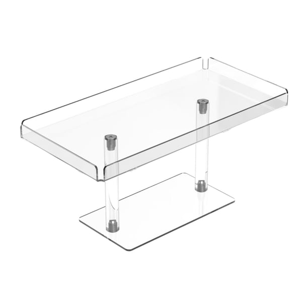 Expositor de acrílico para cupcakes, soporte para postres, soporte transparente para cupcakes y organizador de perfumes para celebraciones de Medio