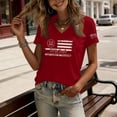 thumbnail image 4 of USA Shirts for Women 250 Years American Flag Shirt 4th of July Tshirt Patriotic Tees Casual Graphic Tops, 4 of 4