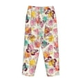 thumbnail image 5 of Balery Butterflies and Roses print Women's Pajama Pants,Ultra Lightweight Pjs,Lounge Pant-X-Large, 5 of 9