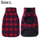 thumbnail image 2 of Ropa para perros, chaleco a cuadros de algodón para mascotas, ropa gruesa y cálida para perros con Velcro 900, 2 of 6