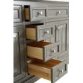 thumbnail image 7 of UrbanFurnishing.net - Rochelle 60-Inch (60") Bathroom Sink Vanity Set with White Italian Carrara Marble Top - Distressed Gray, 7 of 7