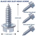 thumbnail image 2 of Black License Plate Screws Rust-proof Finish - 8 Pcs | Premium Eco-Friendly Srews for Front & Rear Plates, 2 of 2
