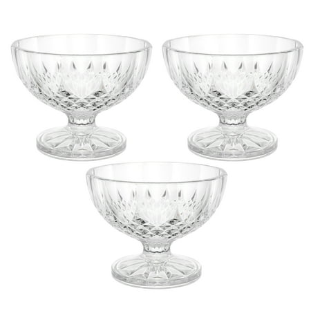 

3Pcs 180ml Dessert Bowls Serving Bowl Cup for Ice Cream Snacks Fruits Salad