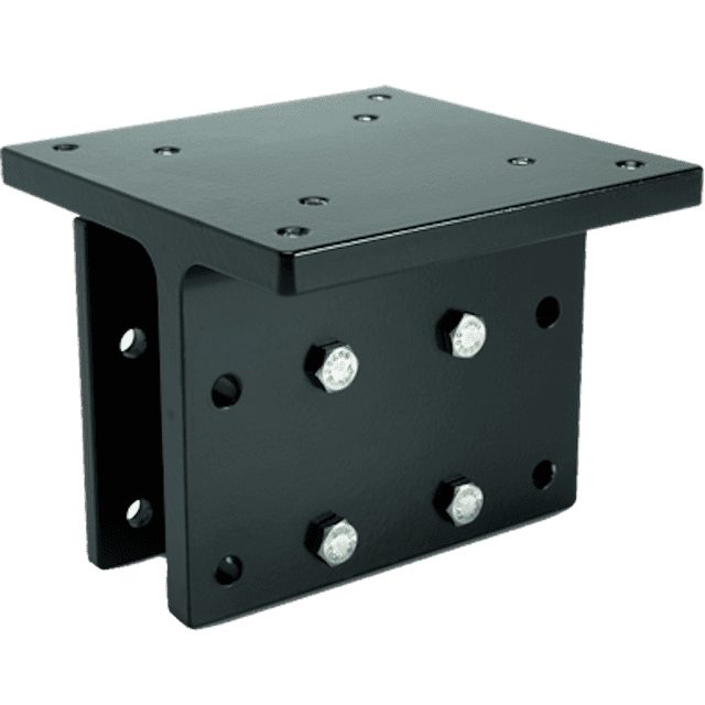 Cannon Downrigger Mount 2250940 Rail/Side Mount; Powder Coated Black; Aluminum Construction; Adapts Tubing Up To 1-1/2 Inch; Compatible With All Cannon Downriggers Except Mini-Troll