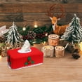 thumbnail image 4 of Dsscvnef Christmas Tissue Holder Rectangular Holiday Party Supplies Festive Table Cover Seasonal Home Decoration, 4 of 5