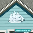 thumbnail image 6 of Outdoor Nautical Ship Wall Art – PVC Schooner Ship Décor for Beach House, Coastal Home, Shed, Garage – Weatherproof Ocean-Themed Sign, 3 Foot, 6 of 12