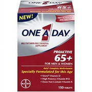 One A Day Multivitamin Multimineral Proactive 65+ Men Women, 150 ct, 3 Pack